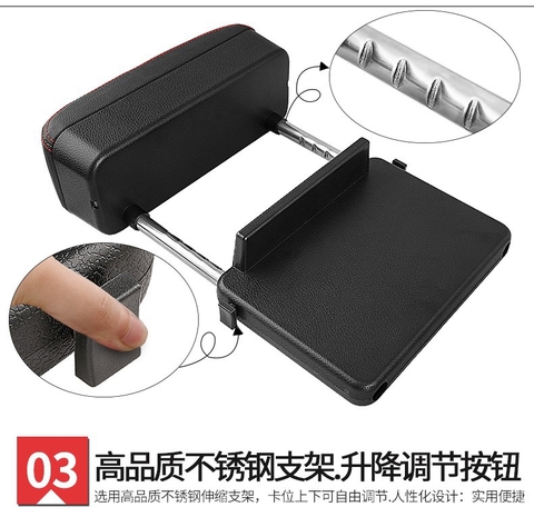 Hộp Tỳ Tay Ô Tô Bọc Da Nhét Kẽ Ghế Tiện Dụng Cao Cấp - Bệ tì tay thông minh
