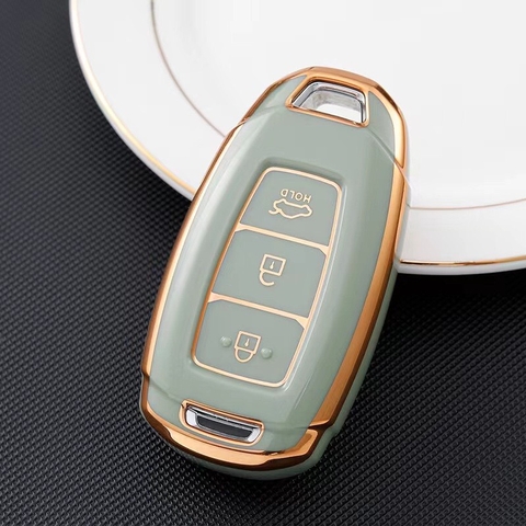(TPU) Ốp khóa mạ nhựa xe Hyundai