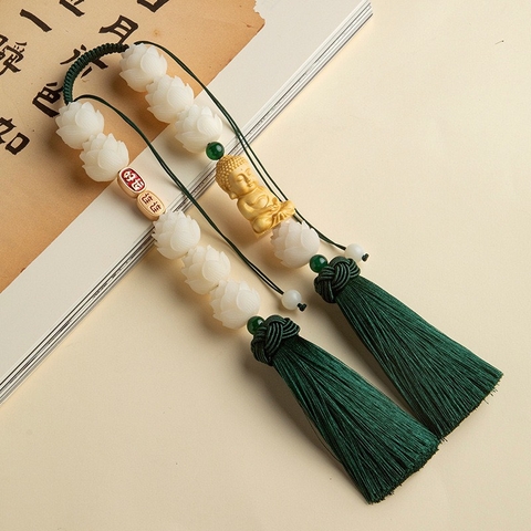 Khánh Phật Thích Ca Cửu Liên Hoa Bồ Đề Treo Xe Bình An Và May Mắn - Khánh đôi 9S