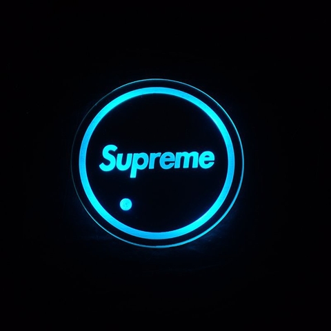 Lót Cốc Nước Có Đèn LED RGB Cảm Biến Rung Chống Trượt Cổng Sạc USB