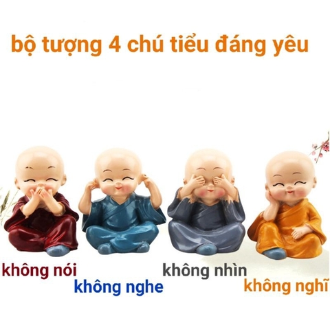 Bộ tượng 4 chú tiểu Tứ Không