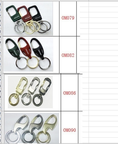 Móc khóa hộp OM cao cấp hộp 6 chiếc theo mã ( đơn giá theo 1 cái)