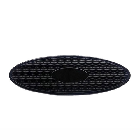 Thảm chống trượt hình oval siêu dính màu đen size
