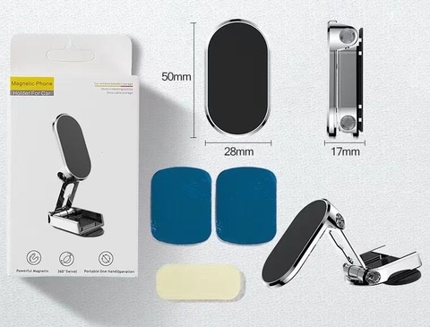 Giá Đỡ Điện Thoại MAGNETIC hút nam châm có Thể Gập Lại Cho Xe Hơi
