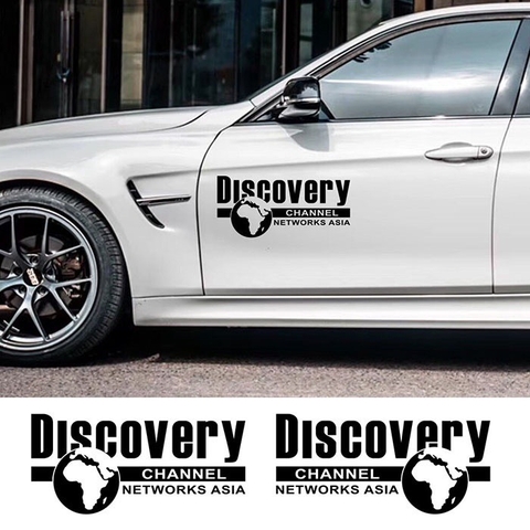 Tem/ Decal Dán Sườn DISCOVERY CHANNEL NETWORRKS ASIA dài 24x14cm - đơn giá 1 cái