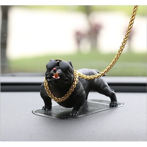 Chó PITBULL Để Taplo Xe Ô Tô , Bàn Làm Việc , Văn Phòng - Phụ Kiện Trang Trí Taplo Xe Hơi Chó Bull Cool Ngầu