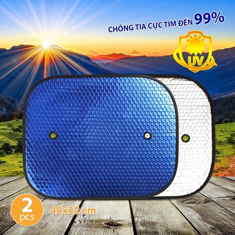 Bộ 2 tấm xốp che nắng size to 45x52cm 2 mặt size to