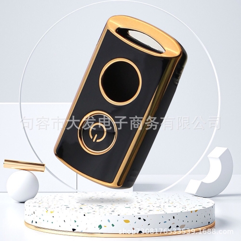 TPU ốp khóa nhựa xe máy viền vàng