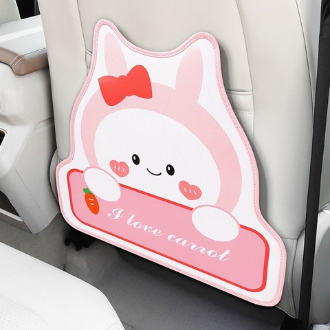 Tấm chắn lưng ghế ô tô Da PU bảo vệ hàng sau - chống nước dễ dàng lau chùi