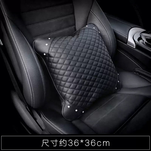 Gối Tựa Đầu và Tựa Lưng Da Cao Cấp - Mix icon vương miện