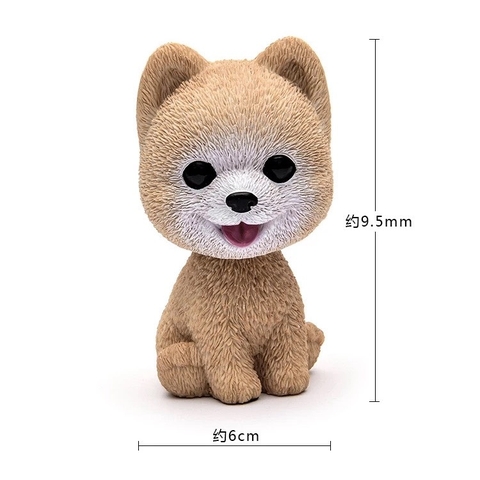 Chú Chó Poodle Thông Minh Lắc Đầu Trang Trí Taplo Ô Tô - Bàn Làm Việc - Bánh Sinh Nhật
