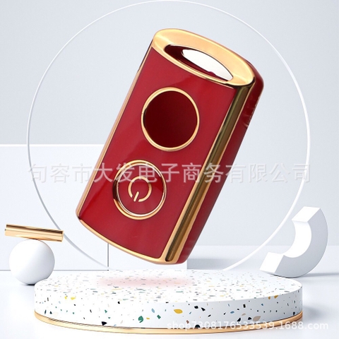TPU ốp khóa nhựa xe máy viền vàng