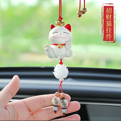 Khánh Mèo treo xe may mắn