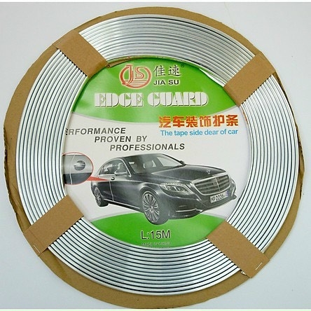 [ Cuộn 15m] Nẹp viền chữ U mạ Crom trang trí nội thất