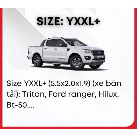 Bạt phủ toàn xe 3 lớp dập nhôm size
