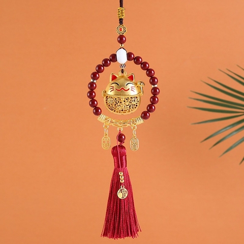 Khánh Mèo treo xe may mắn