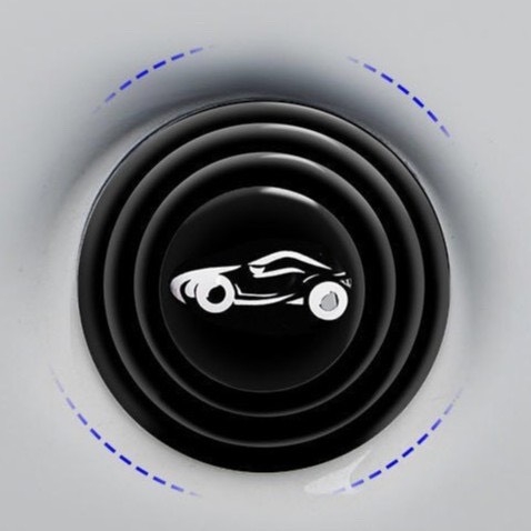 Nút giảm chấn chống va đập cửa hình car ô tô màu đen - NGC