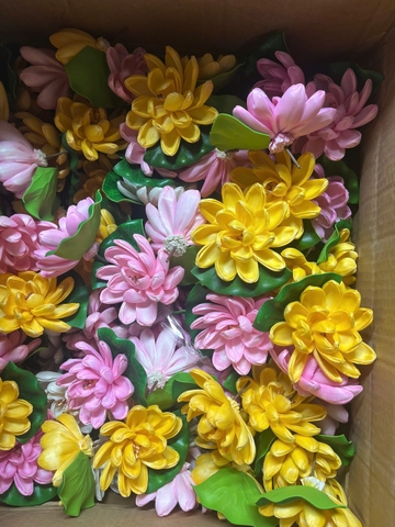 Bình Mộc Liên Hoa Trang Trí Tượng Phật - Trụ Gỗ Mộc Liên Hoa Decor Tượng Phật Tinh Dầu Thơm Cao Cấp