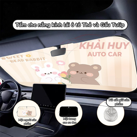 (KH) Tấm che nắng trong kính lái ô tô gấp gọn thông minh - phủ bạc titan chống nóng