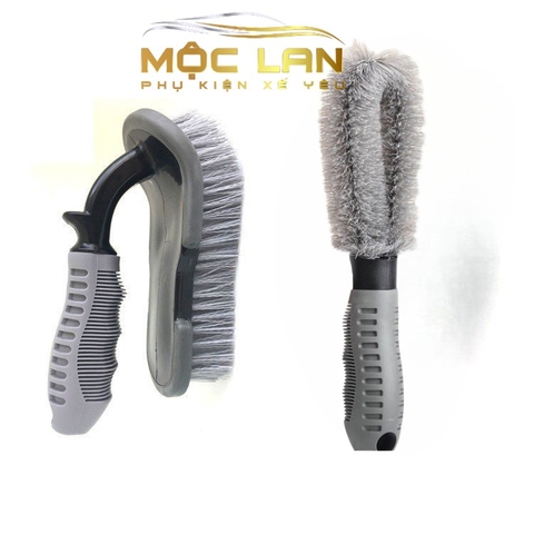 combo bàn chải chữ L+cọ lốp lazang