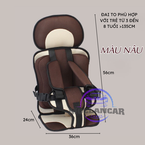 (KH) 🚗 Đai ghế ngồi ô tô an toàn cho bé – 14 màu | Đệm êm – thoáng khí – bảo vệ toàn diện - DG08