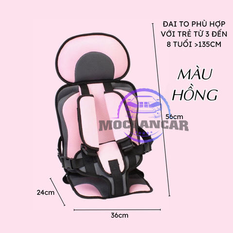 (KH) 🚗 Đai ghế ngồi ô tô an toàn cho bé – 14 màu | Đệm êm – thoáng khí – bảo vệ toàn diện - DG08