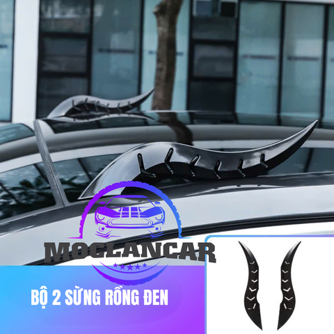 Phụ kiện mầm xanh, sừng đỏ trang trí nóc xe hơi,Dán Trang Trí Nóc ô tô Hình Cây 3D Dễ Thương Chống Va Chạm