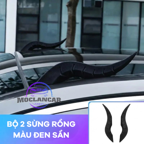 Phụ kiện mầm xanh, sừng đỏ trang trí nóc xe hơi,Dán Trang Trí Nóc ô tô Hình Cây 3D Dễ Thương Chống Va Chạm