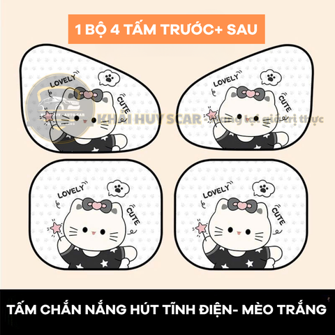 Rèm che nắng nam châm tự dán hoạt hình dễ thương