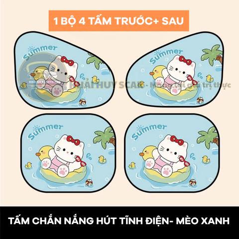 Rèm che nắng nam châm tự dán hoạt hình dễ thương