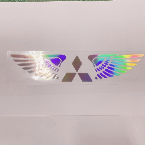 Tem Decal Phản Quang Cánh Thiên Thần Logo Hãng Xe Dán Trang Trí Theo Logo Xe Ô Tô