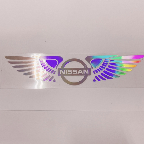 Tem Decal Phản Quang Cánh Thiên Thần Logo Hãng Xe Dán Trang Trí Theo Logo Xe Ô Tô