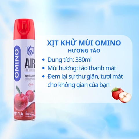 Xịt Thơm Khử Mùi Nội Thất Ô Tô OMINO Dung Tích 330ml