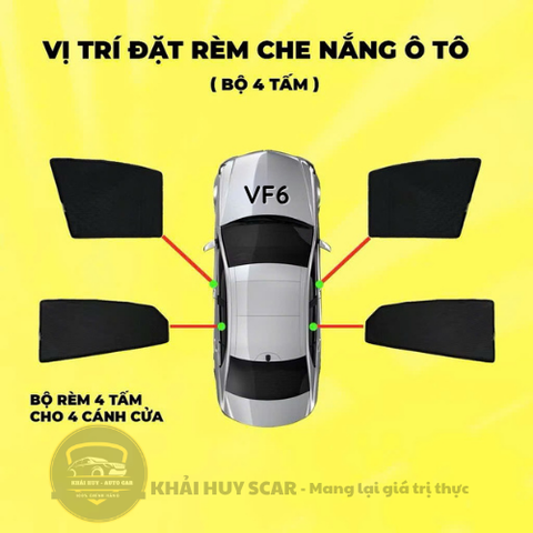 Rèm Che Nắng Nam Châm Chuẩn Fom Theo Xe