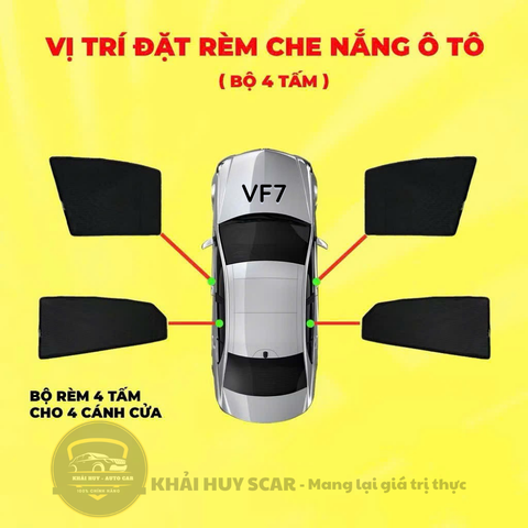 Rèm Che Nắng Nam Châm Chuẩn Fom Theo Xe