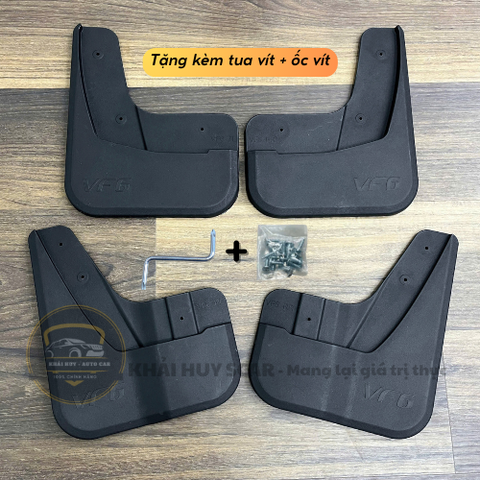 Bộ 4 Tấm Chắn bùn ô tô Vinfast VF3, F5,VF6, VF7, VF8 hạn chế bùn đất bắn lên xe MẪU 3D Mới nhất đầy đủ phụ kiện