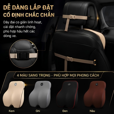 (Bán lẻ) Tựa đầu và tựa lưng ruột cao su non Sport fom mới 2023