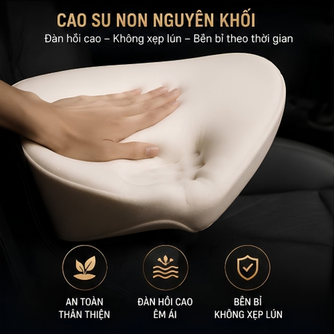 (KH) (Sport) Bán lẻ tựa đầu tựa lưng cao su non vỏ nỉ