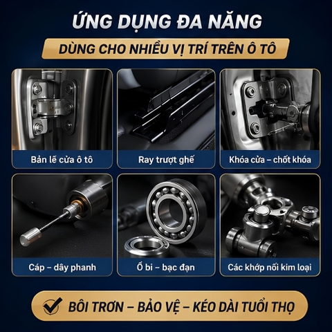 Mỡ bôi trơn bảo dưỡng ô tô đa năng, giảm tiếng cọt kẹt, chống rỉ sét, giảm chấn Fantastlc xmL công nghệ Đức