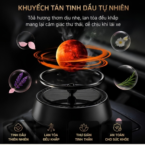 Vòng xoay Hệ hành tinh khuyếch tán tinh dầu chất liệu hợp kim