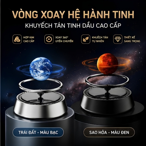 Vòng xoay Hệ hành tinh khuyếch tán tinh dầu chất liệu hợp kim