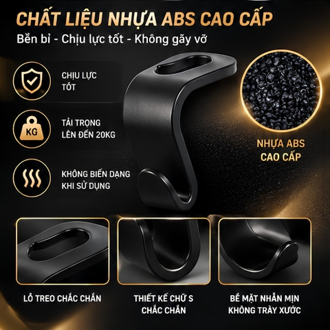 Móc Treo Đồ Sau Ghế chữ S trơn