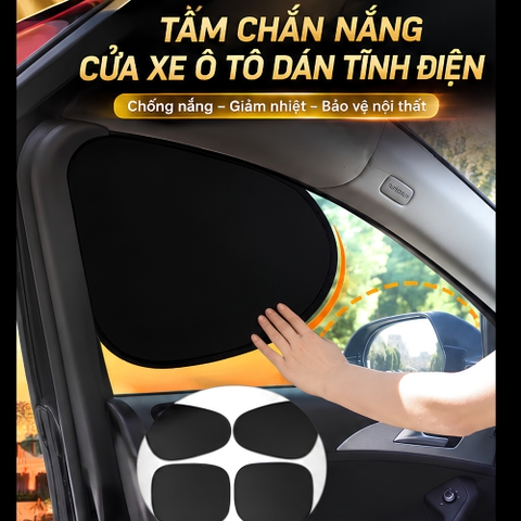 (KH) Tấm che nắng trong kính lái ô tô gấp gọn thông minh - phủ bạc titan chống nóng