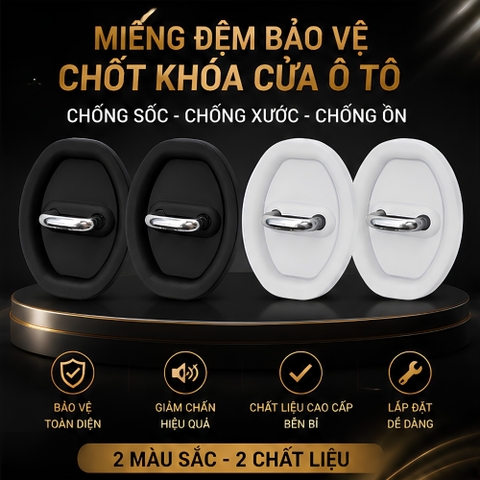 (KH) 1 Miếng đệm silicon bảo vệ chốt khoá cửa chống sốc tránh làm hỏng cửa xe hiệu quả - NCS