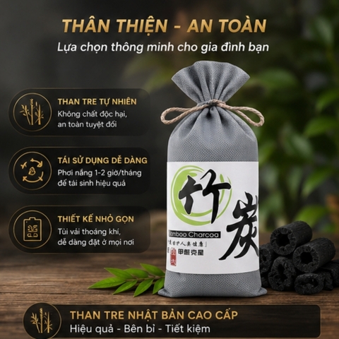 Túi than hoạt tính khử mùi trên ô tô