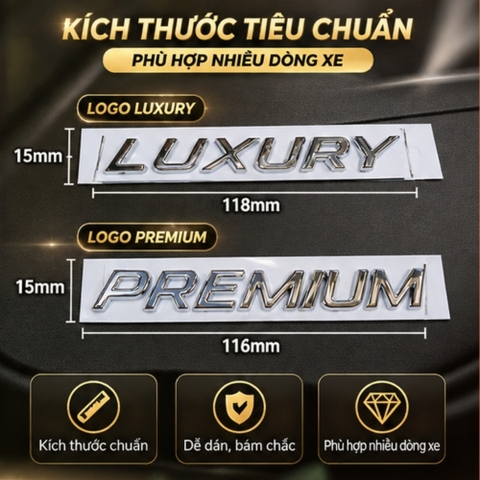 (KH) Tem dán chữ kim loại gắn trang trí ô tô xe máy
