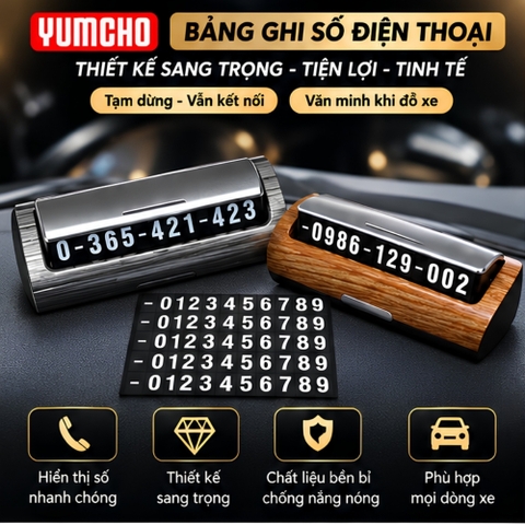 (KH) Bảng ghi số đt Yumcho  để taplo