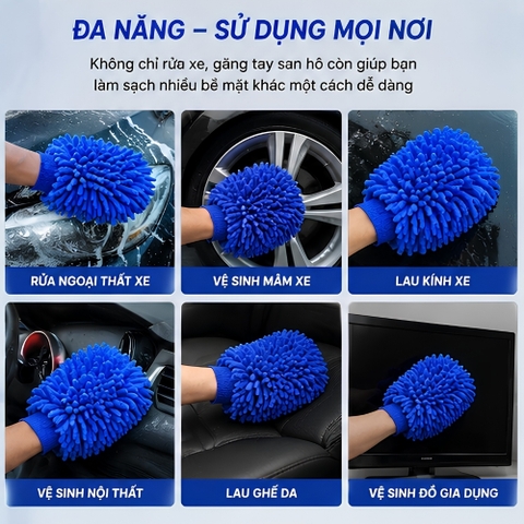 (KH) Găng tay san hô 2 mặt đầy xúc tua