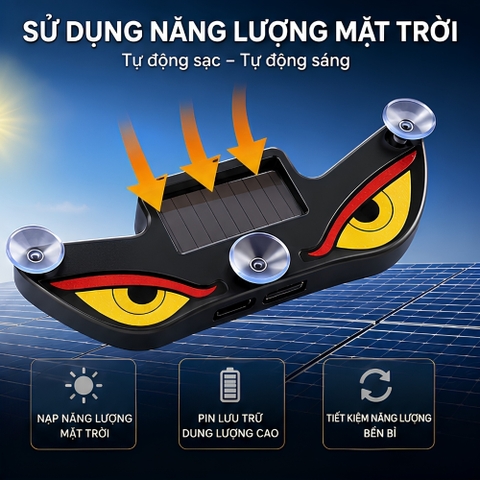 Đèn LED hình chạy bằng năng lượng mặt trời Cảm biến thông minh sạc USB