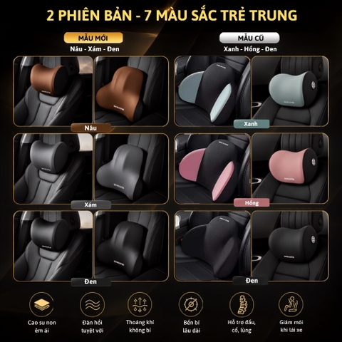 (Mẫu 2 bán rời) Tựa đầu tựa lưng fom chính hãng Awesome